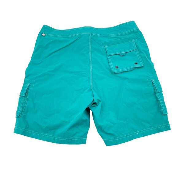 J. Crew The Original Longboard Cargo Swim Shorts Turquoise size 36 - Picture 6 of 6